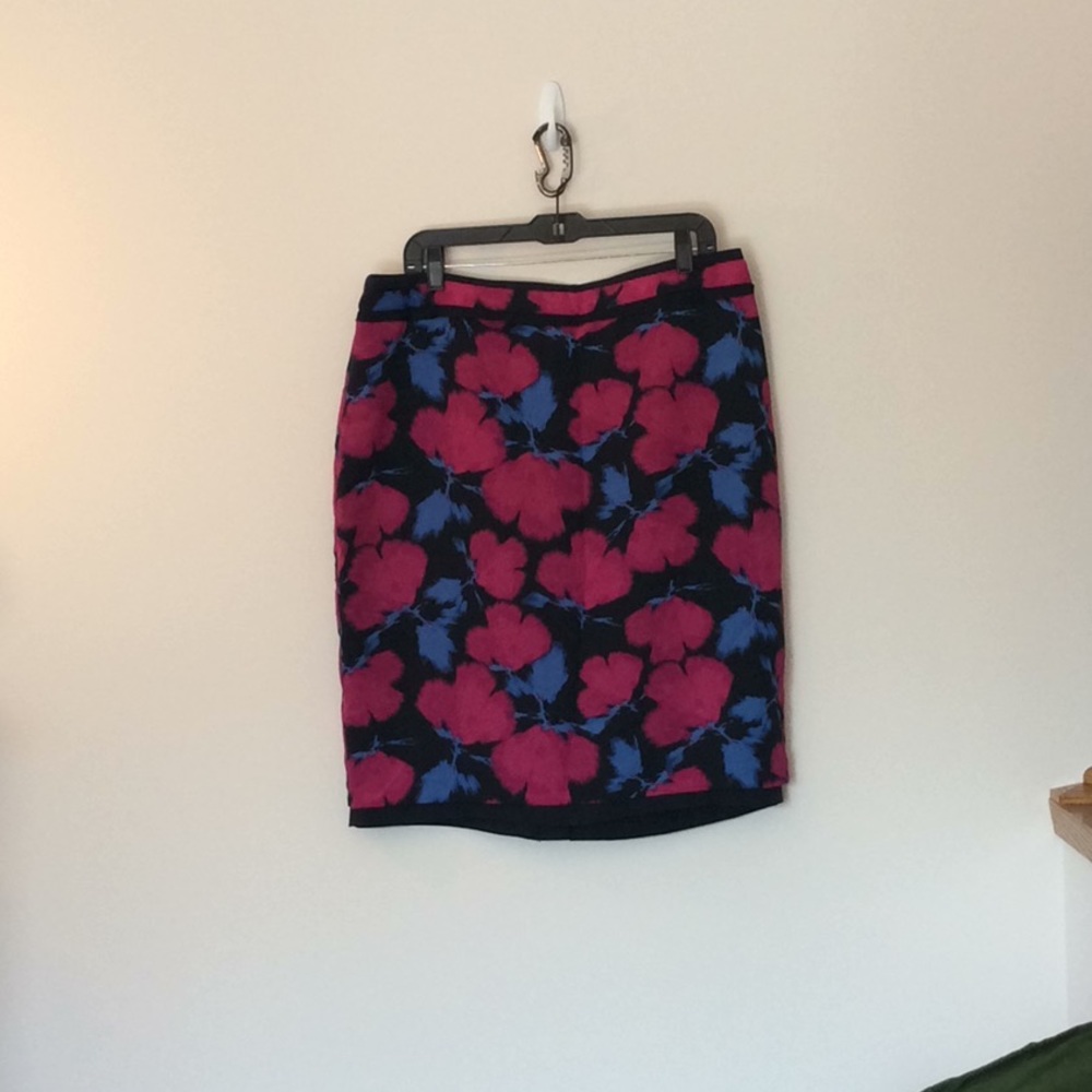 Banana republic floral pencil skirt